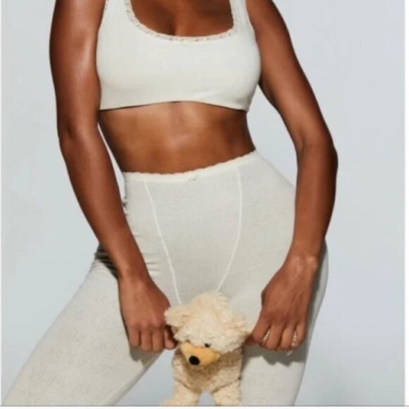 SKIMS‎ Pointelle Leggings Loungewear Size XL - Picture 1 of 4